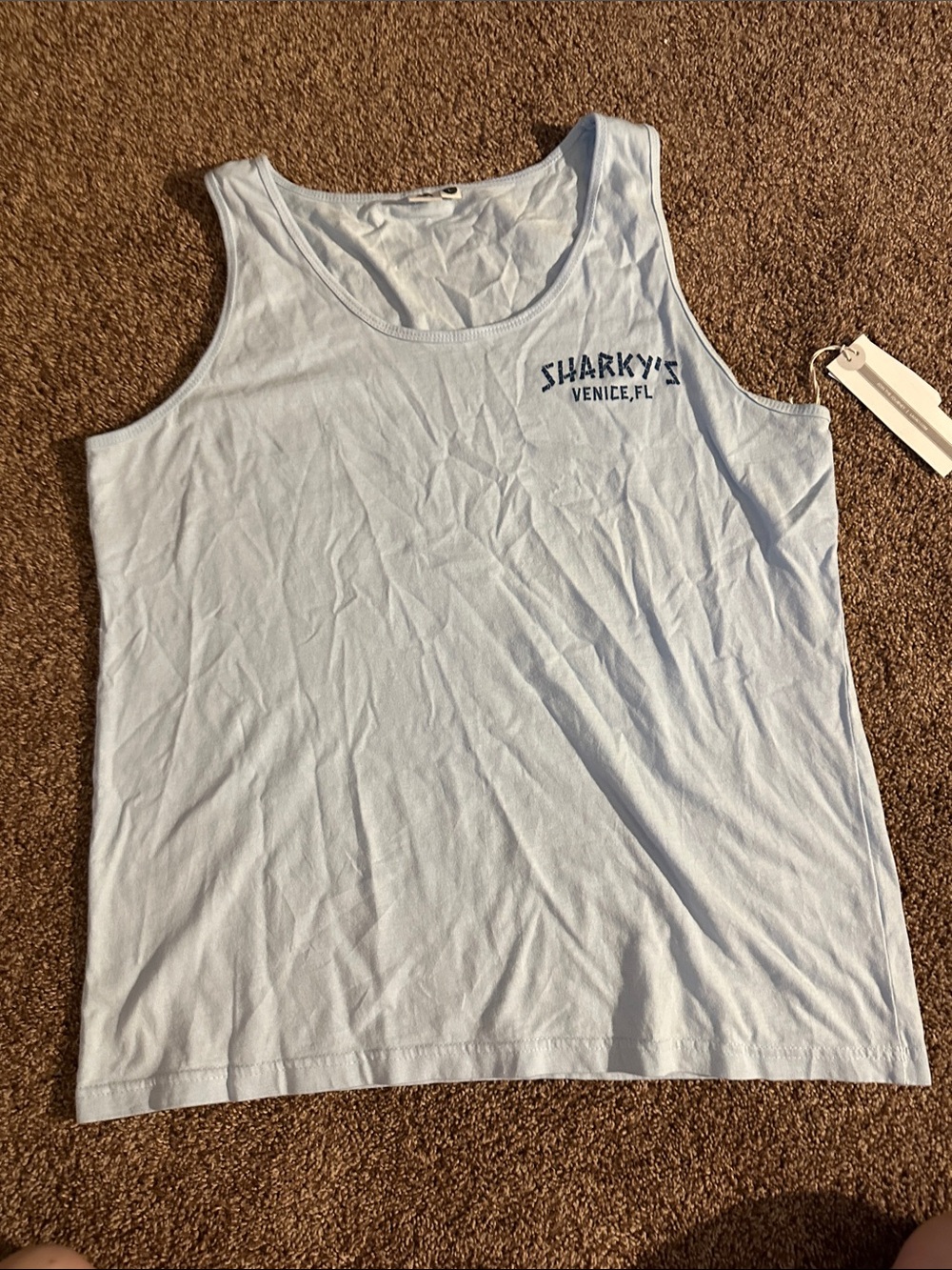 Light Blue Men's Tank Top Brand New